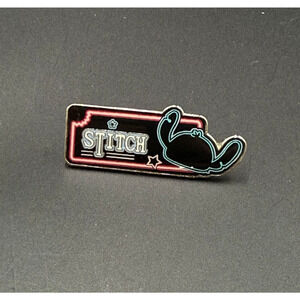 Disney Stitch Neon Sign Trading Pin